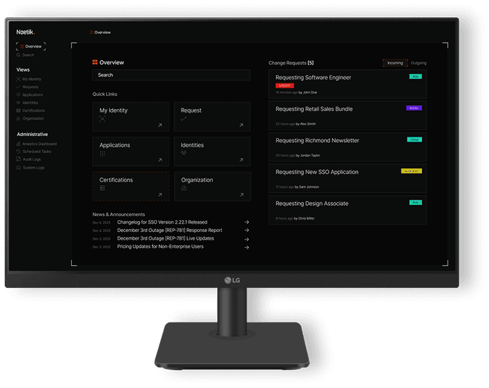 Noetik Startup - Dashbord for IAM App